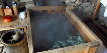 Hot Stone Bath in Gangtey